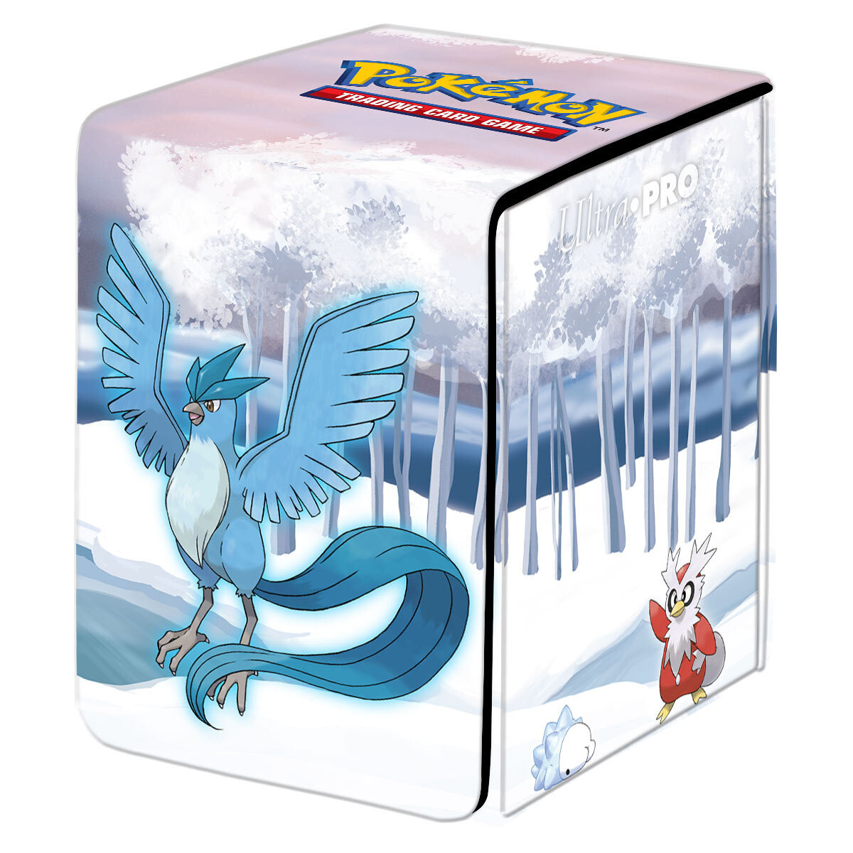 

Серия Галерея Pokemon Frosted Forest Alcove Flip Deck Box Rebel