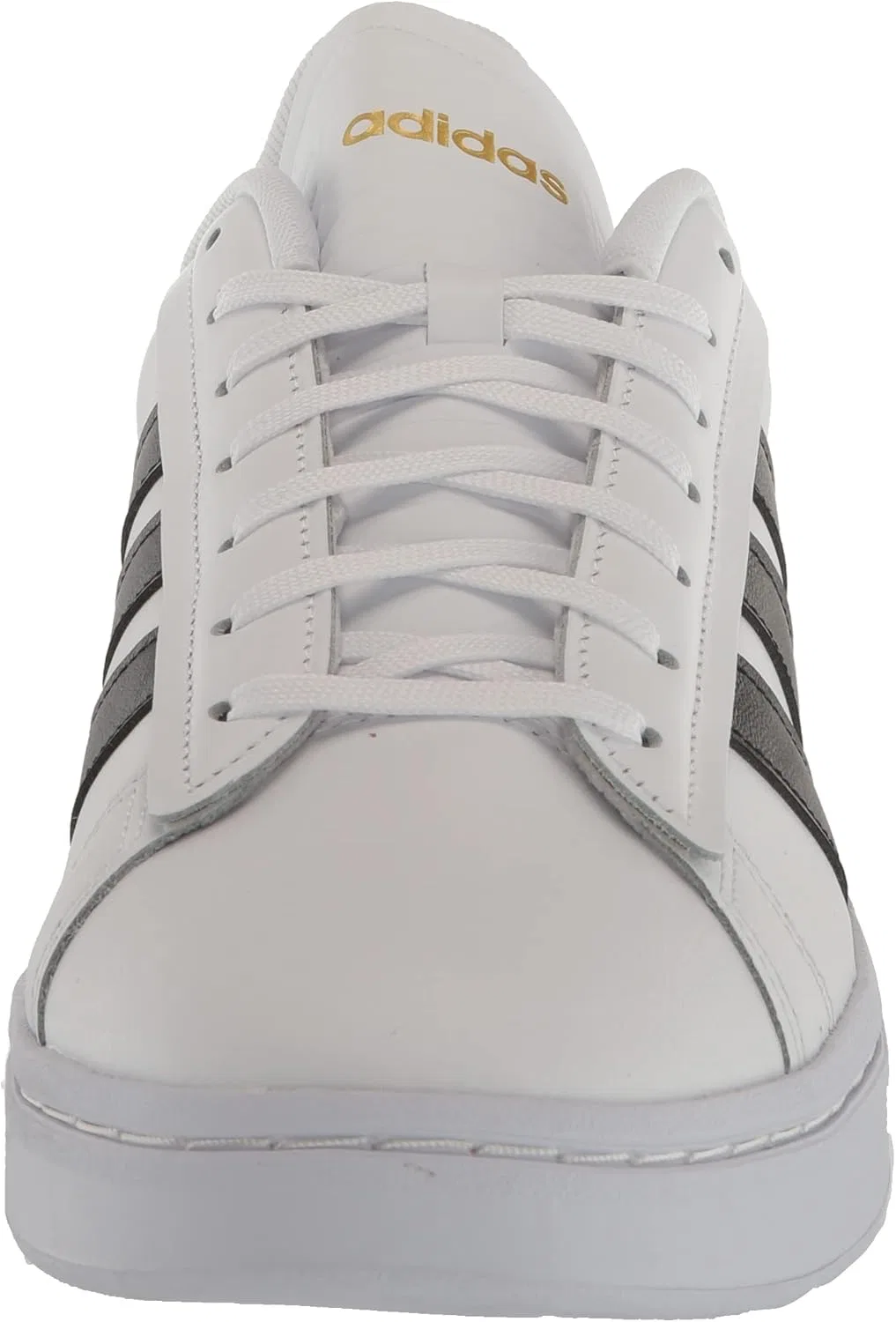 Кроссовки теннисные Adidas, цвет White/Black/Better Scarlet — фото 2