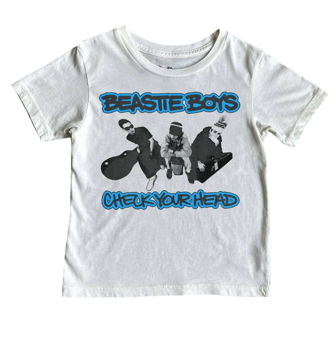 ROWDY SPROUT Детская футболка с коротким рукавом Beastie Boys Check Your Head, синяя — фото 3