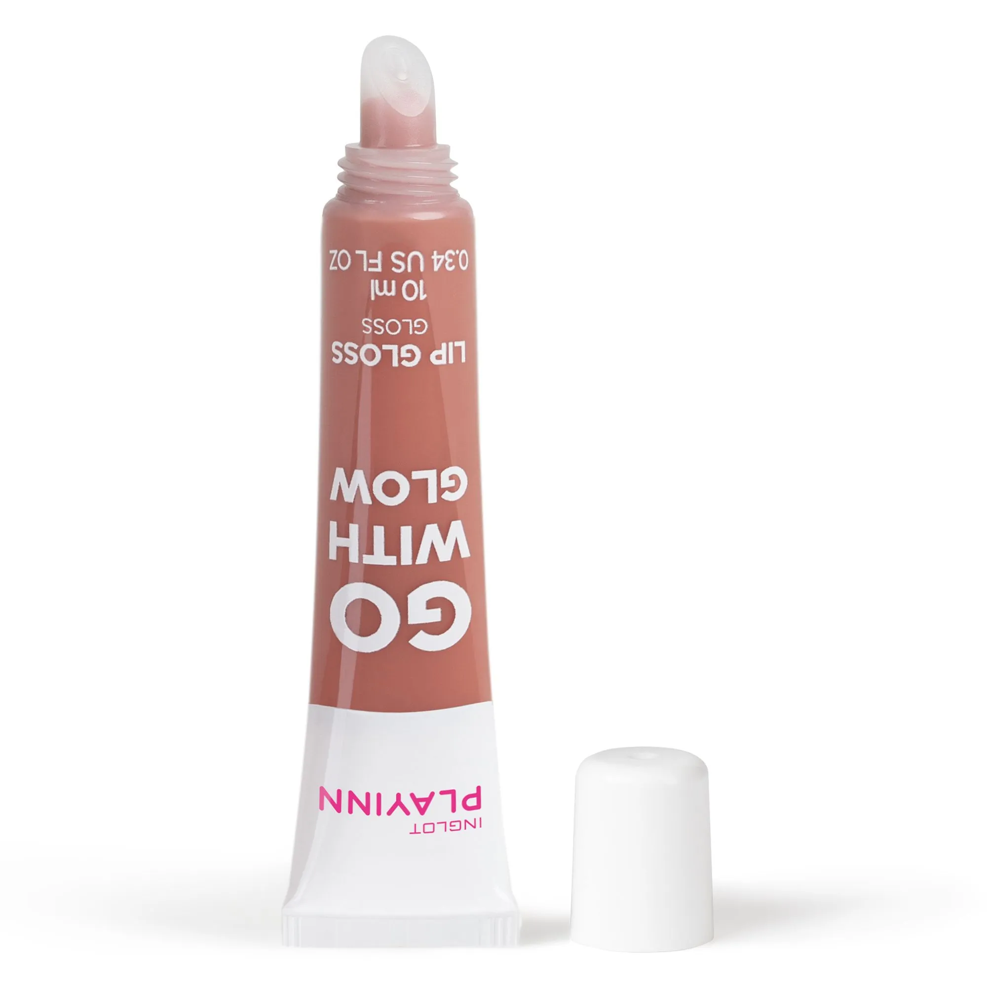 Питательный блеск для губ Playinn Go With Glow Lip Gloss Inglot, цвет go with coral — фото 3