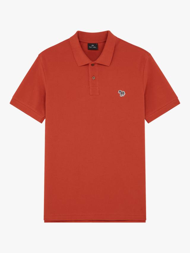 

Хлопковая поло с коротким рукавом и зеброй Regular Fit Paul Smith, Orange