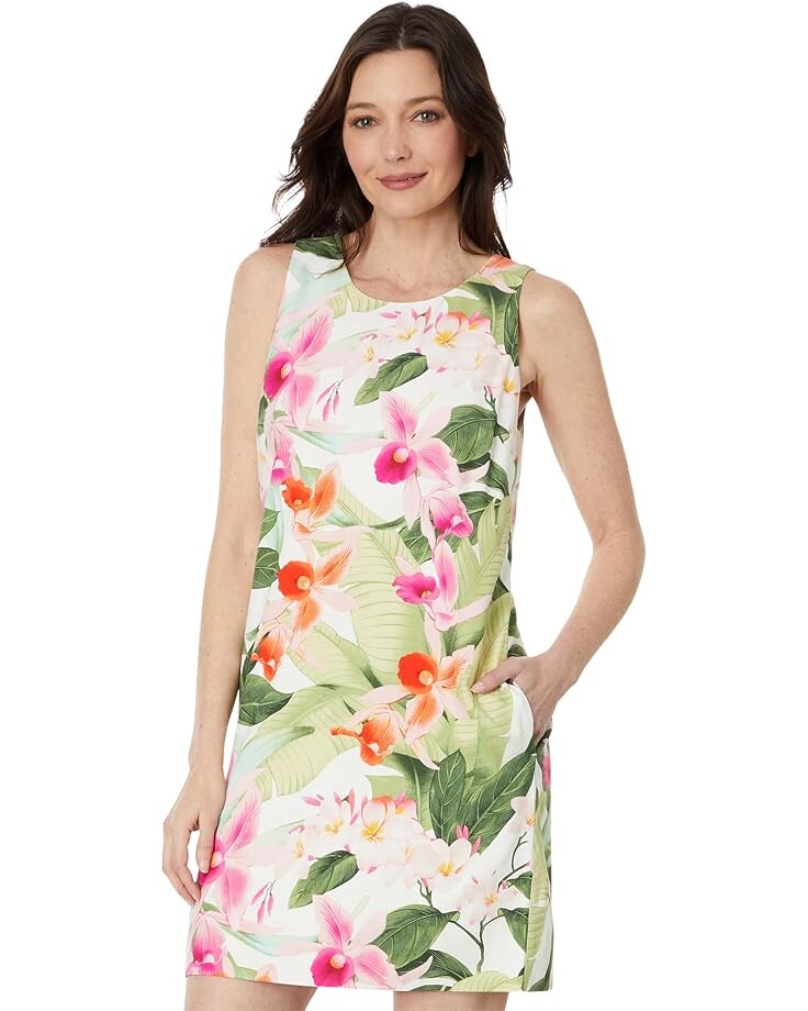 

Платье Tommy Bahama Legacy Blooms SL Shift, цвет Coconut