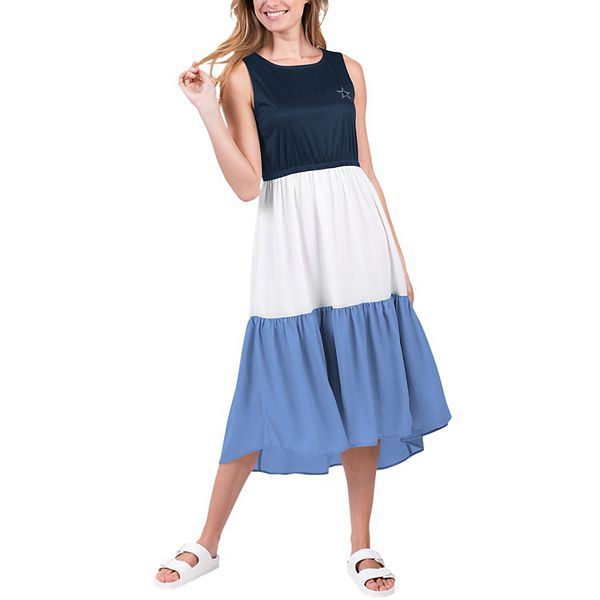 

Женское платье 4her by carl banks navy/white/royal dallas cowboys 12th inning colorblock G-Iii
