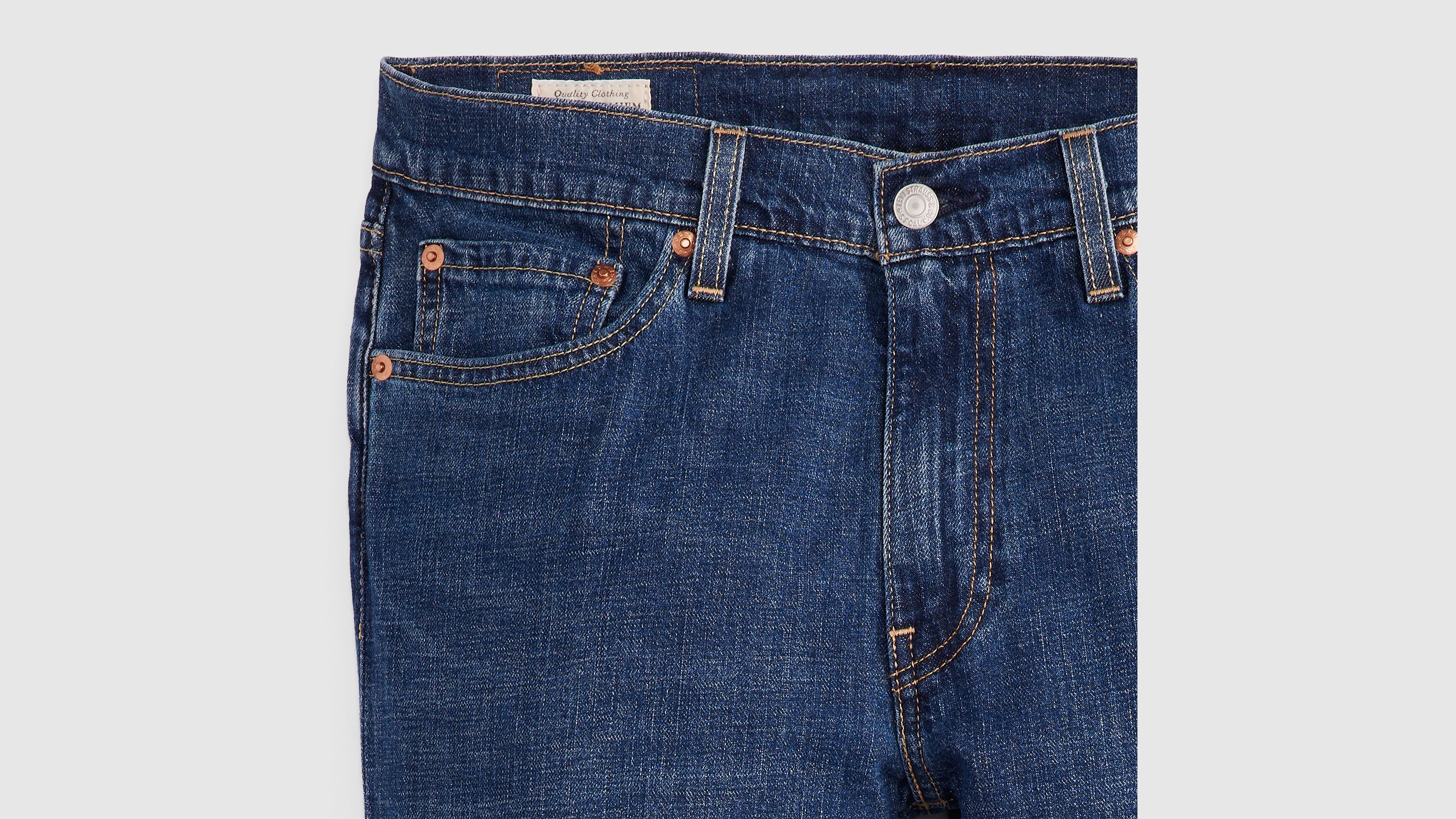 511 облегающие мужские джинсы из льна и денима Levi's, цвет Part The Sea - Dark Wash — фото 4