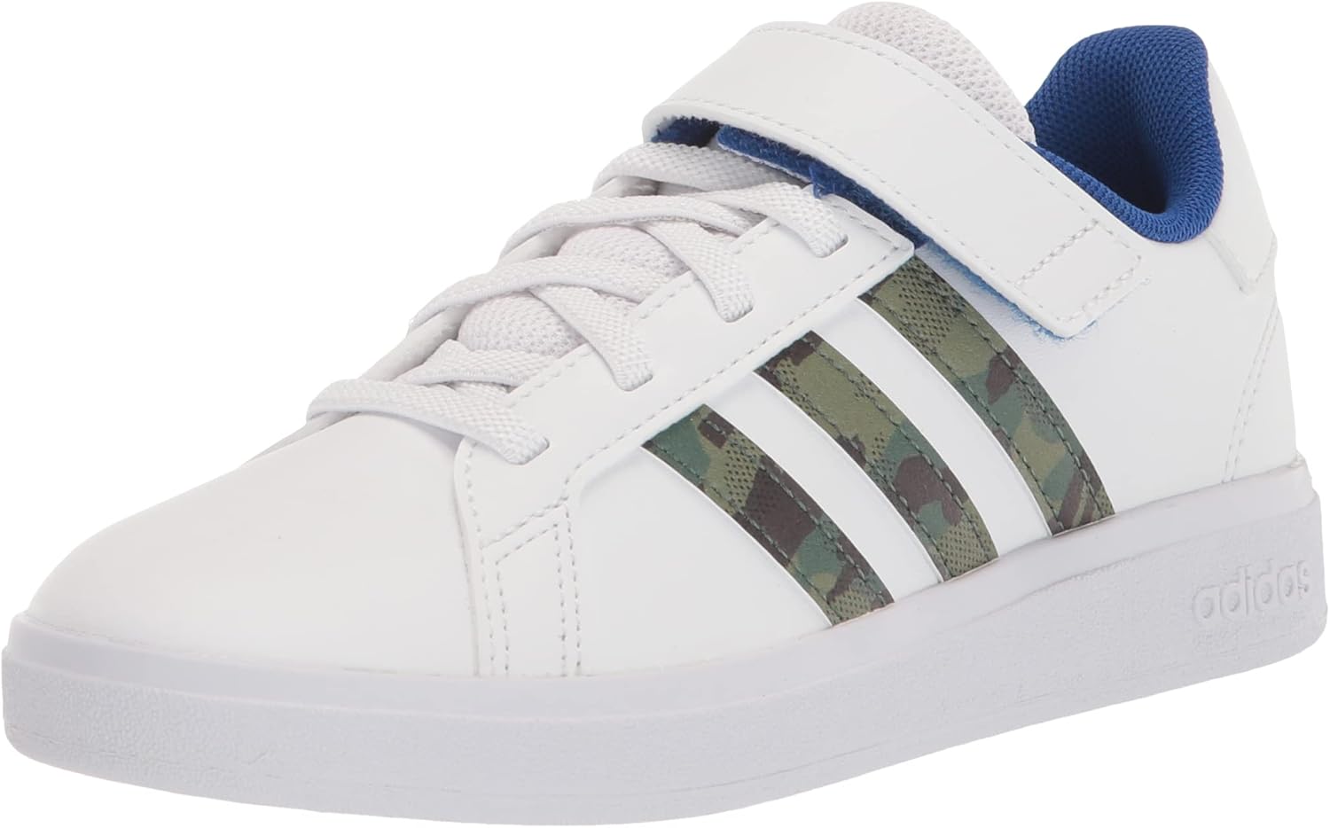 Кроссовки Adidas Kids' Grand Court 2.0, белый/зеленый/синий