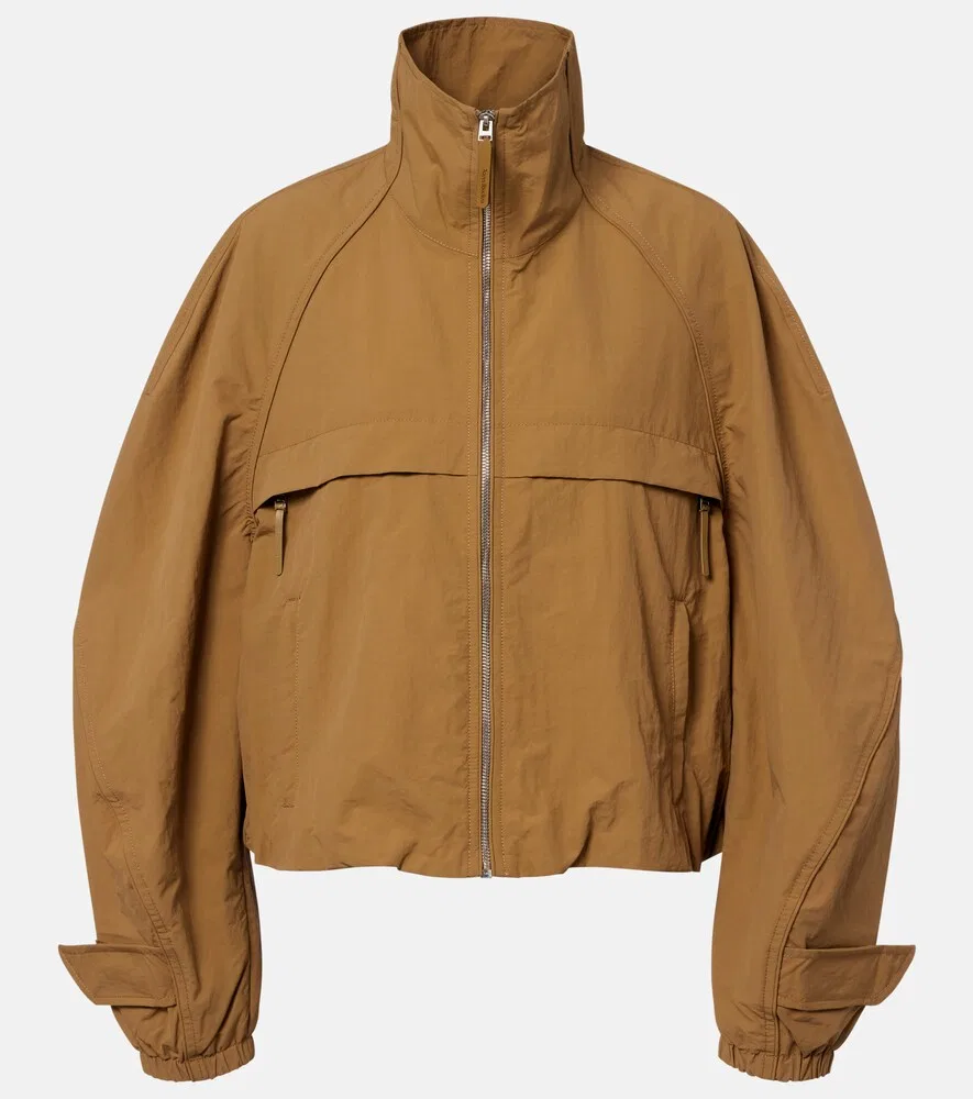 Куртка с логотипом Acne Studios, коричневый