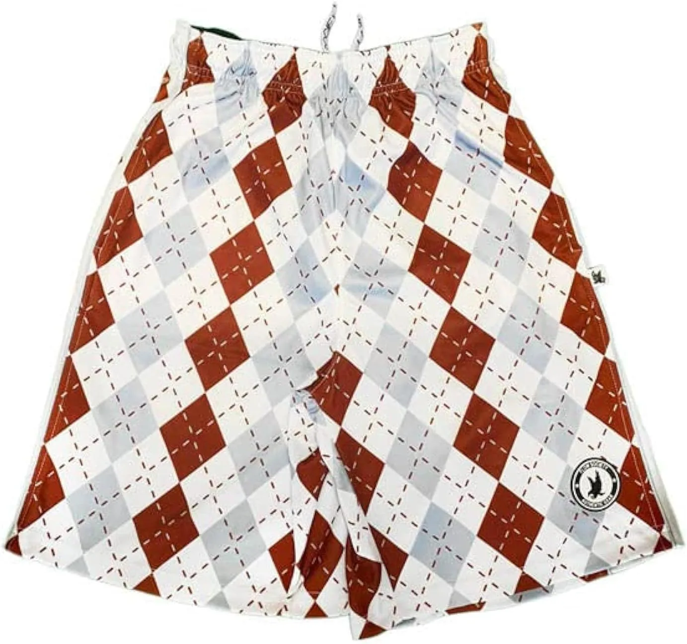 

Flow Society Maroon & Grey Argyle мужские спортивные шорты с карманами