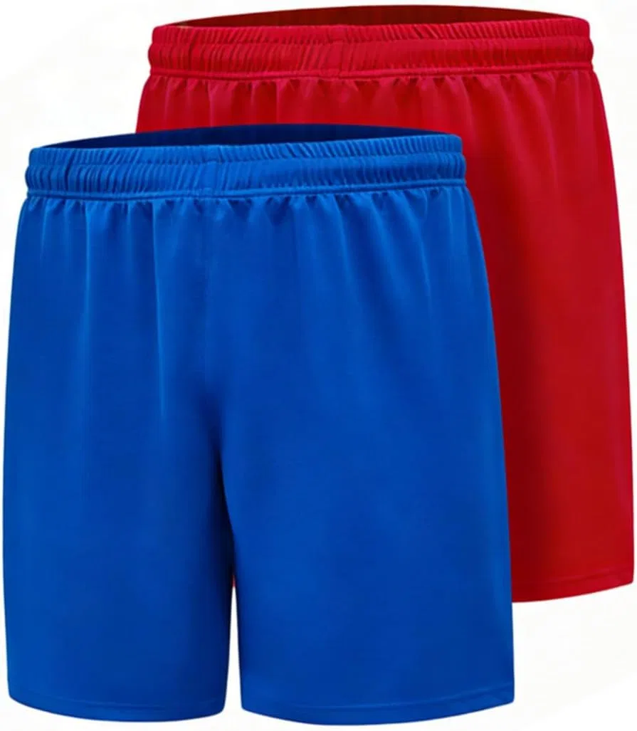 2 шт. детские шорты для бега, баскетбола, футбола DINGDONG'S CLOSET, Red Blue