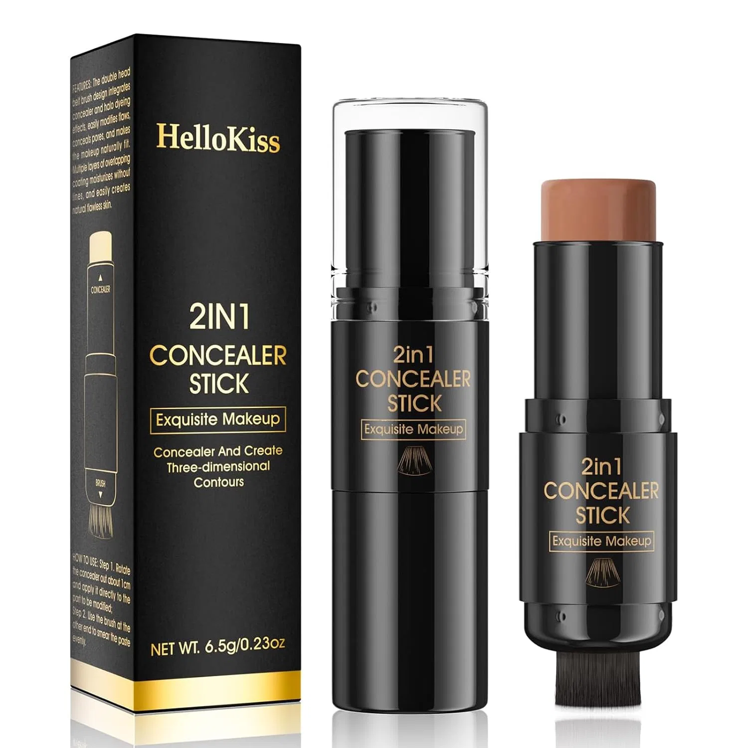Стик для контуринга и хайлайтера 2-в-1 «Contour+Highlighter Stick» Zukzythepsor, Mocha