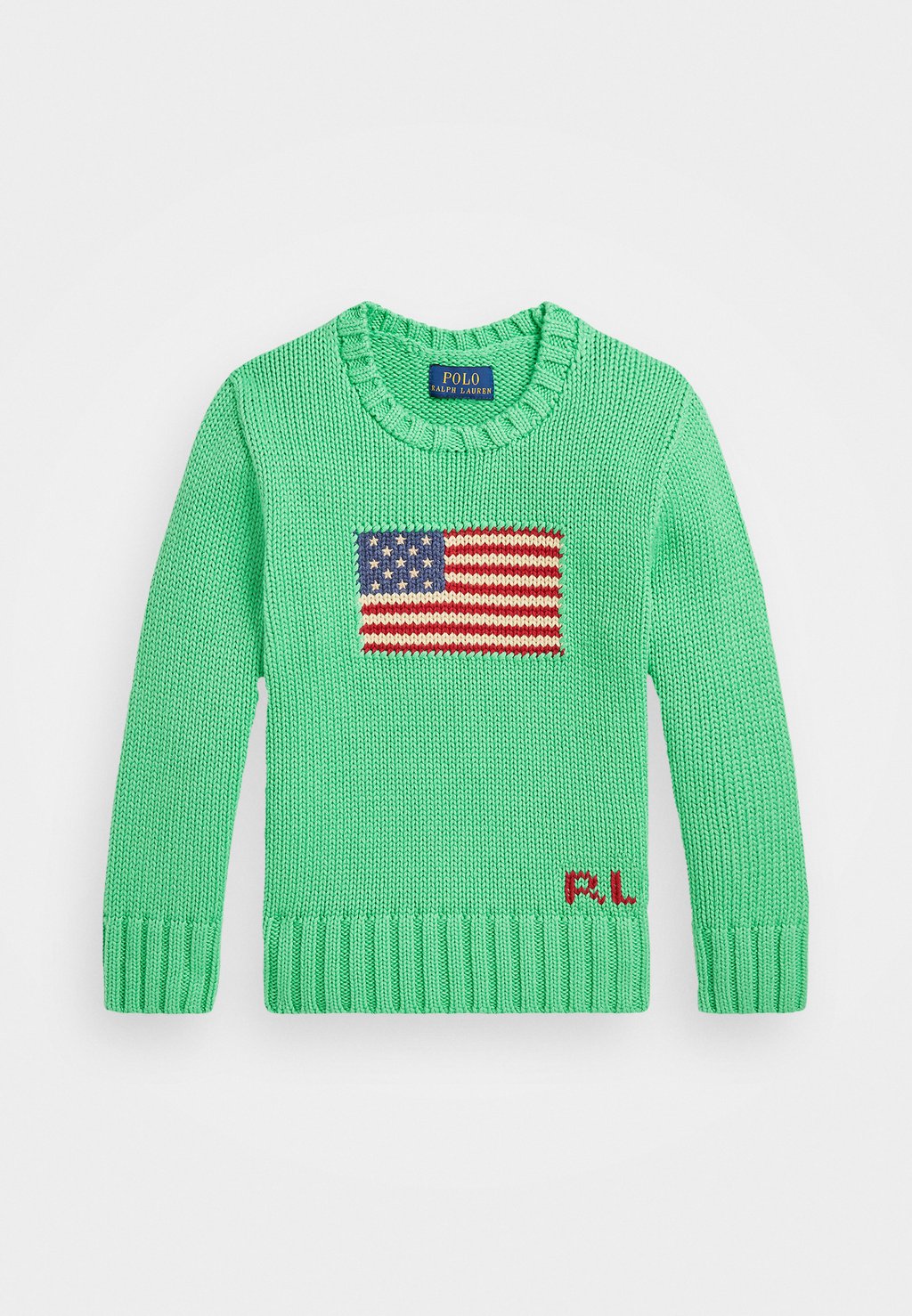 

Свитер THE ICONIC FLAG SWEATER Polo Ralph Lauren, зеленый
