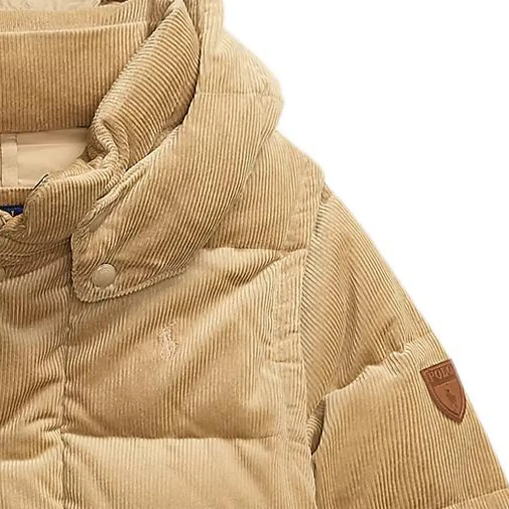 Детская пуховая куртка Kids' Polo Ralph Lauren, хаки — фото 4
