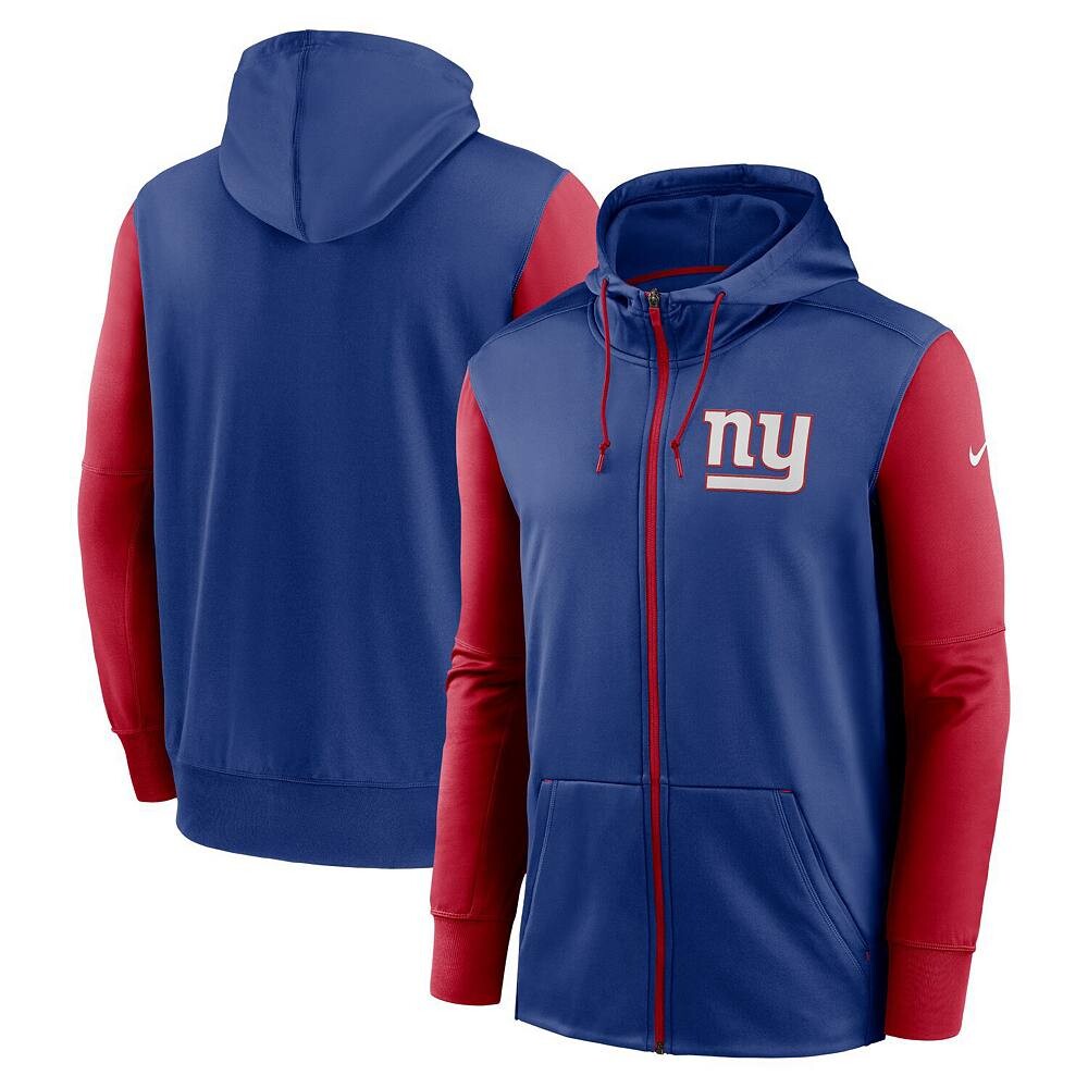 

Мужская худи с молнией во всю длину Nike Royal New York Giants Performance, цвет Gia Blue