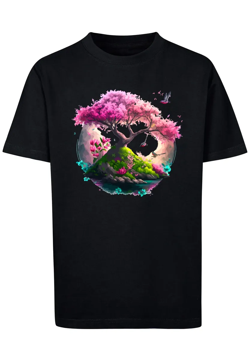 

F4NT4STIC Футболка "Cherry Blossom Tree Tee Unisex", принт, черный