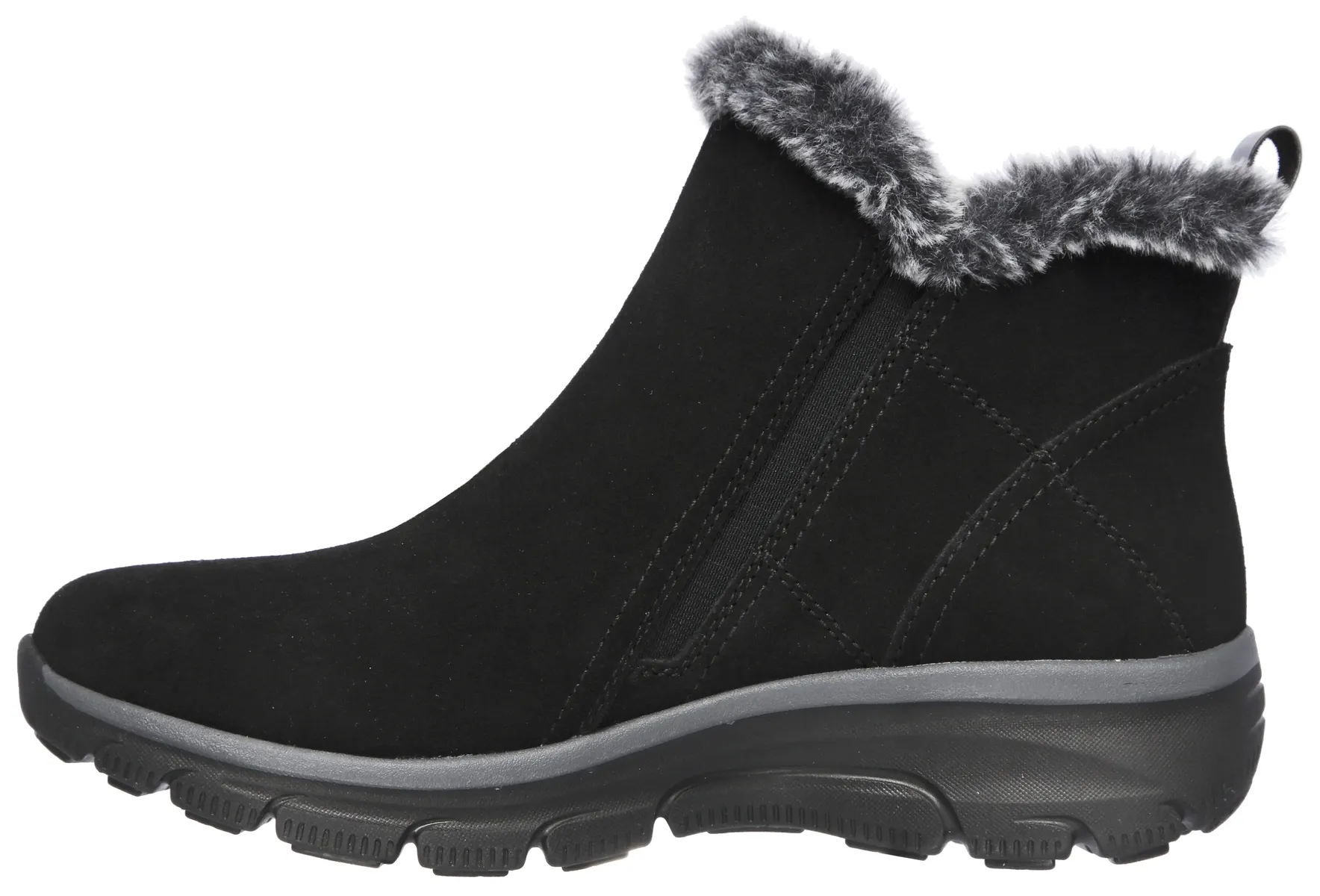 Зимние ботинки Skechers на шнуровке с мехом, черный — фото 4