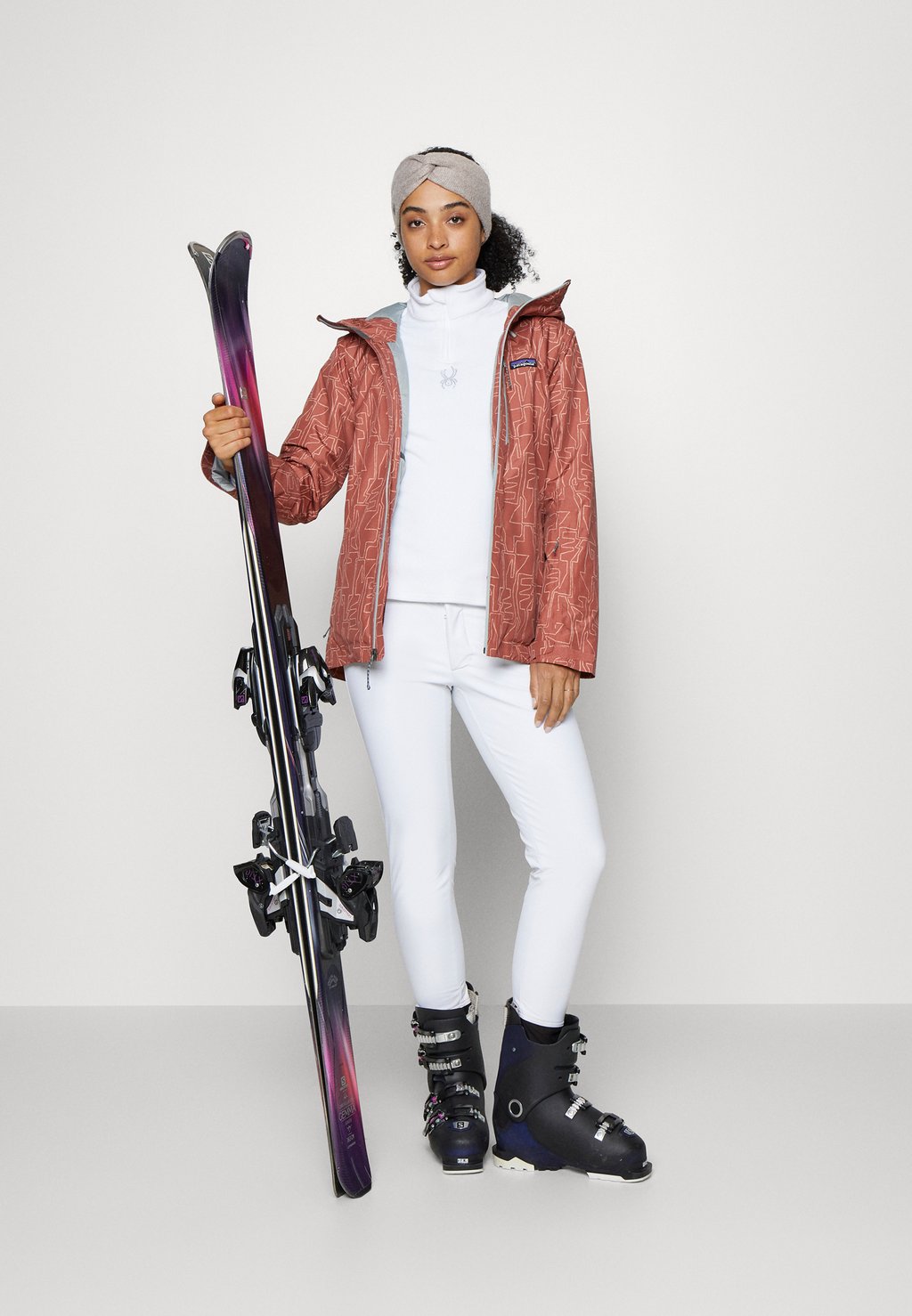 

Флисовый джемпер SHIMMER BUG 1/2 ZIP Spyder, белый