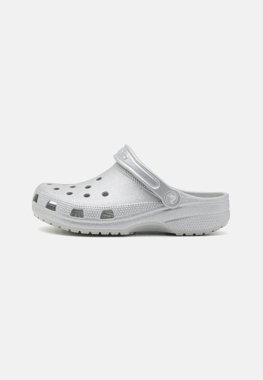 

Тапочки Classic Glitter Crocs, цвет silver