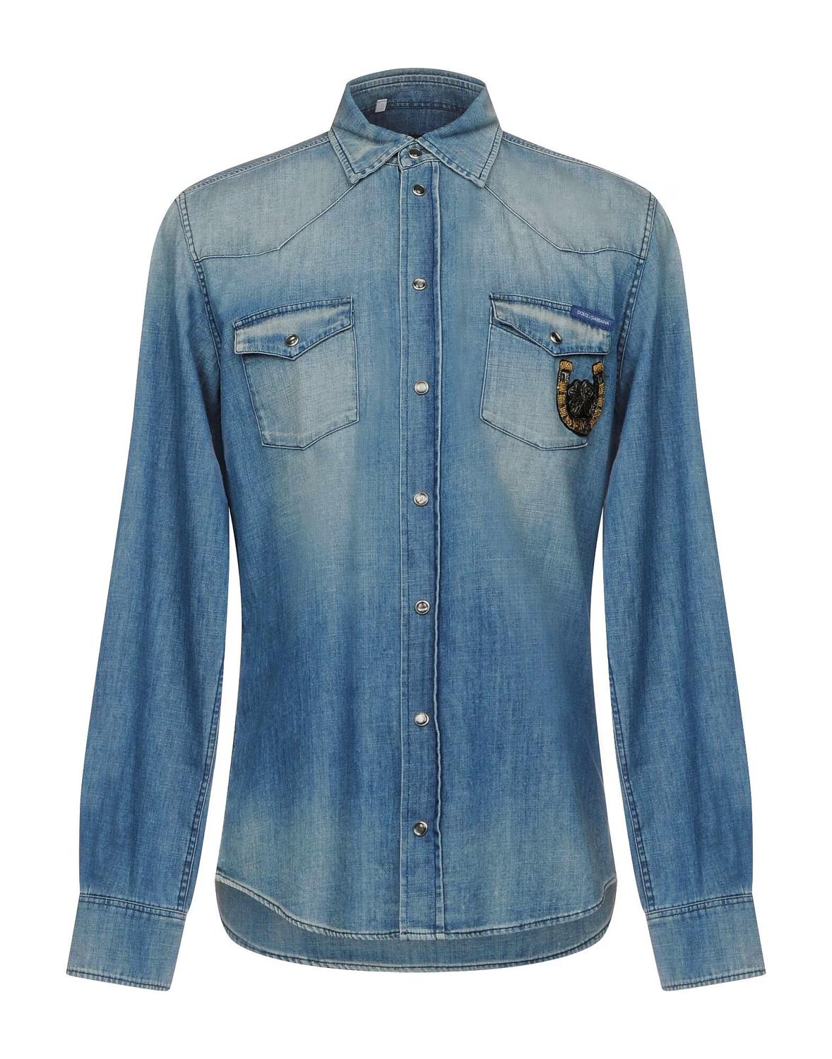 

Джинсовая рубашка Dolce&Gabbana, синий