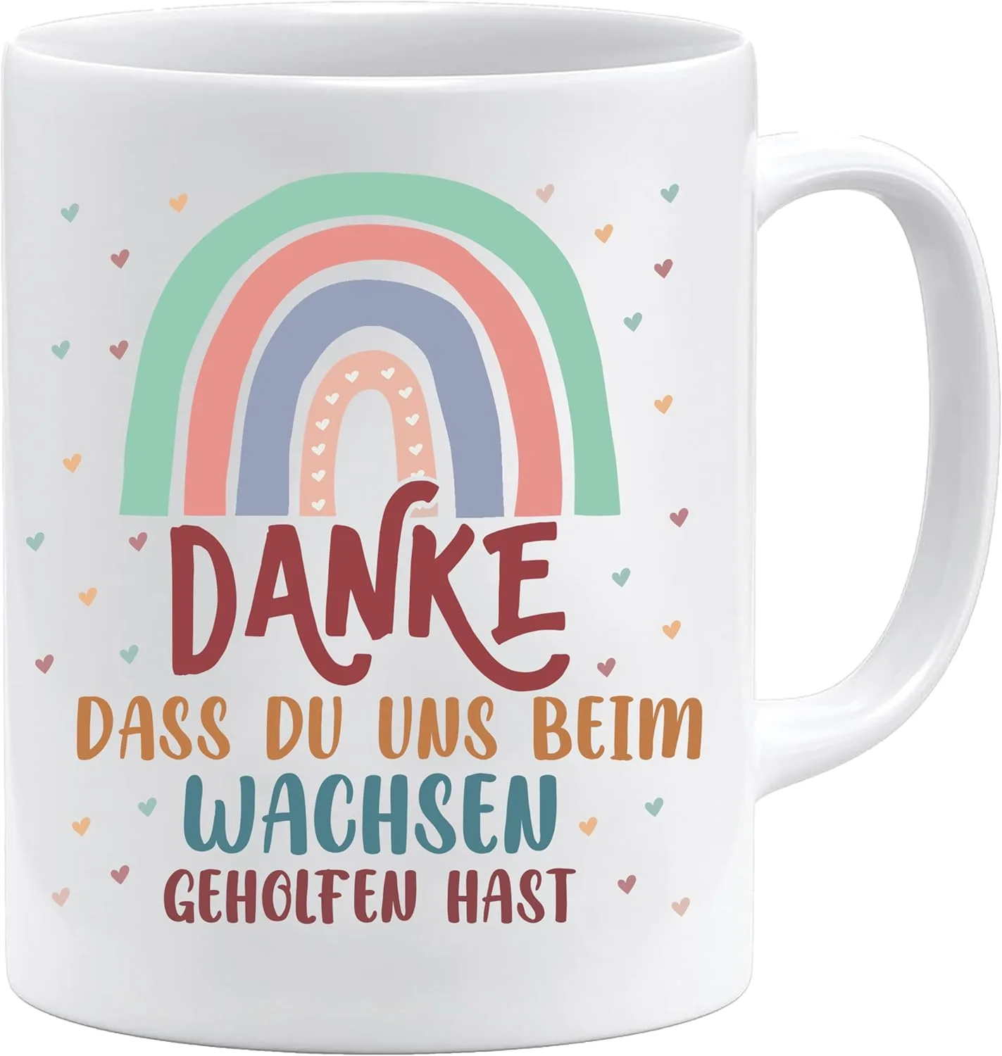 Кофейная кружка "Danke dass du uns beim Wachsen gehelfen hab" | Белый стандарт | Подарок на прощание учителю Jungle Mug