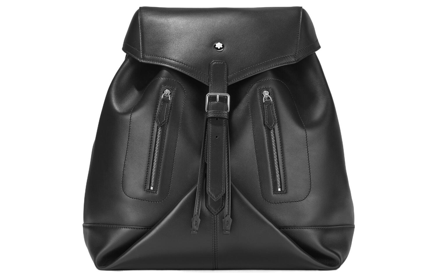

MONTBLANC Кожаный рюкзак из коровьей кожи мужской черный