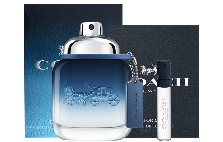 COACH Нью-Йорк blue tone мужские духи древесные ноты туалетная вода edt 40мл/60мл+2мл — фото 3