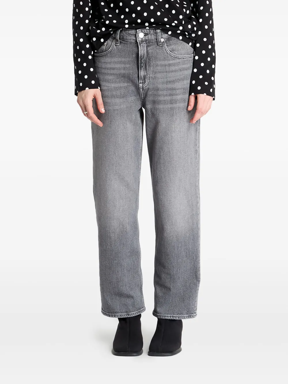

Прямые джинсы Layla с завышенной талией Tommy Jeans, серый