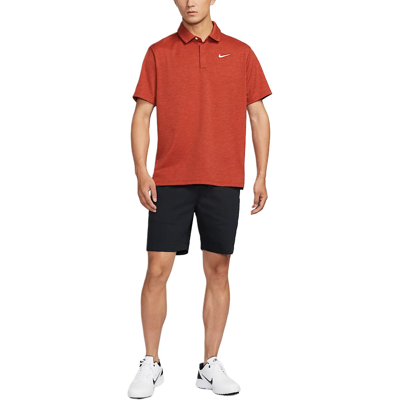 

Мужская поло для гольфа Tour Dri-FIT Jacquard Nike, красный/слоновая кость