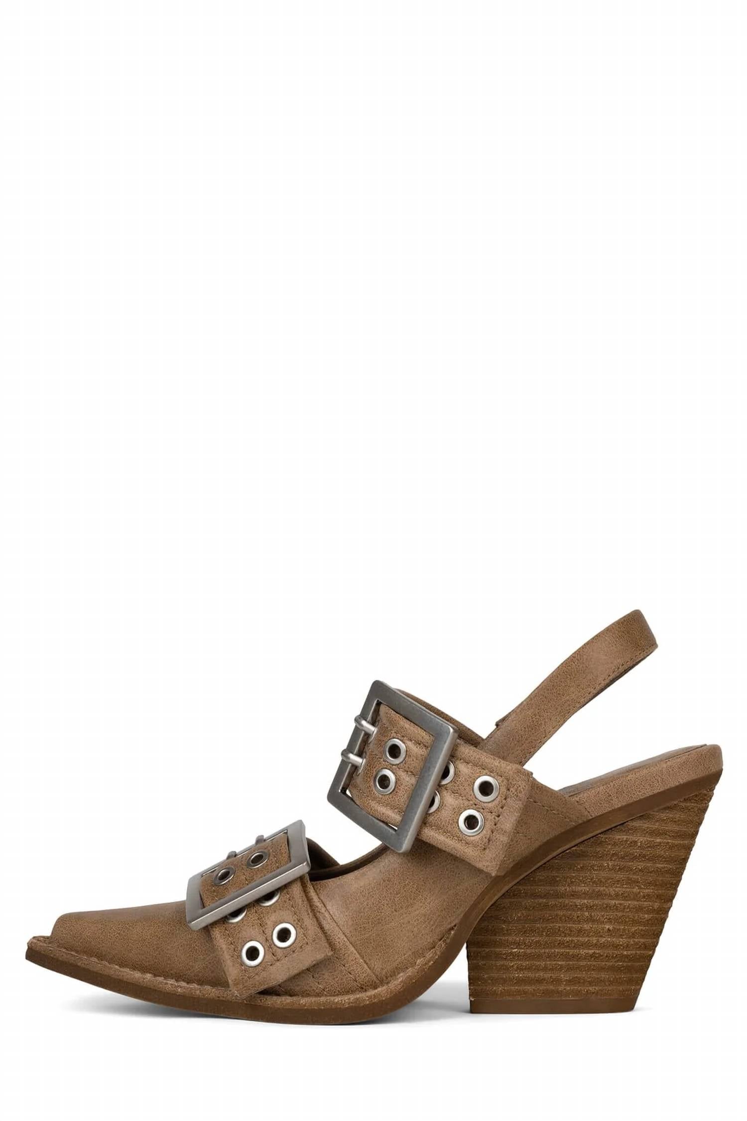 Женские туфли Carlie на каблуках цвета загара Jeffrey Campbell, Tan — фото 3