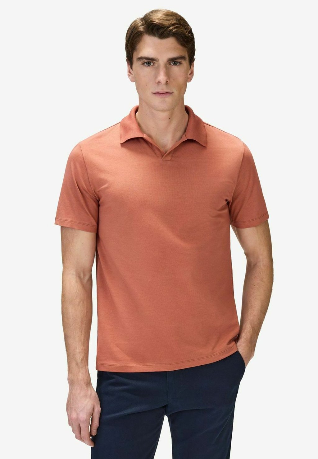 

Рубашка поло OPEN COLLAR John Henric, оранжевый