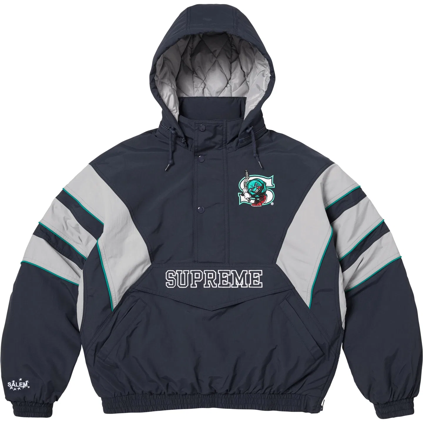Куртка Half Zip Stadium Supreme черная — фото 3