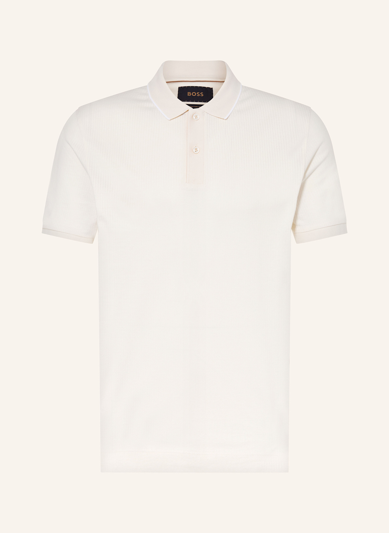 

Рубашка поло из джерси perry regular fit Boss, экрю