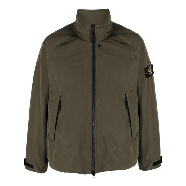 

Куртка compass patch zip-up windbreaker 'green' Stone Island, зеленый
