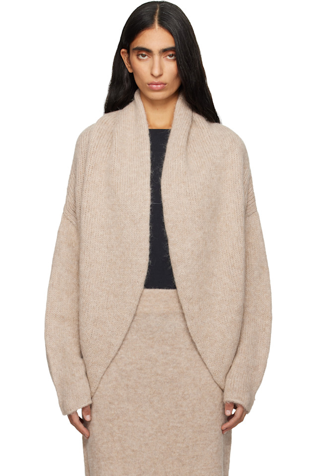 

Lauren Manoogian Бежевый кардиган с узлом