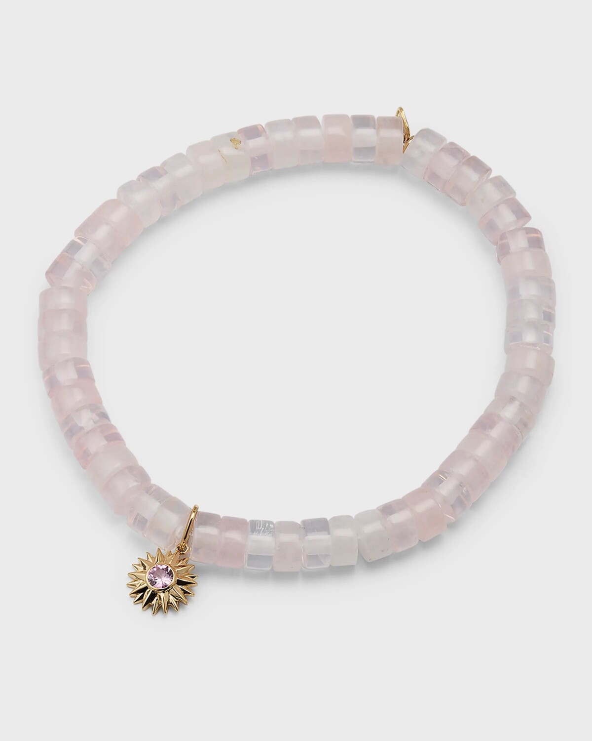 

Браслет-подвеска из желтого золота 14 карат с солнечным компасом и розовым сапфиром Sydney Evan