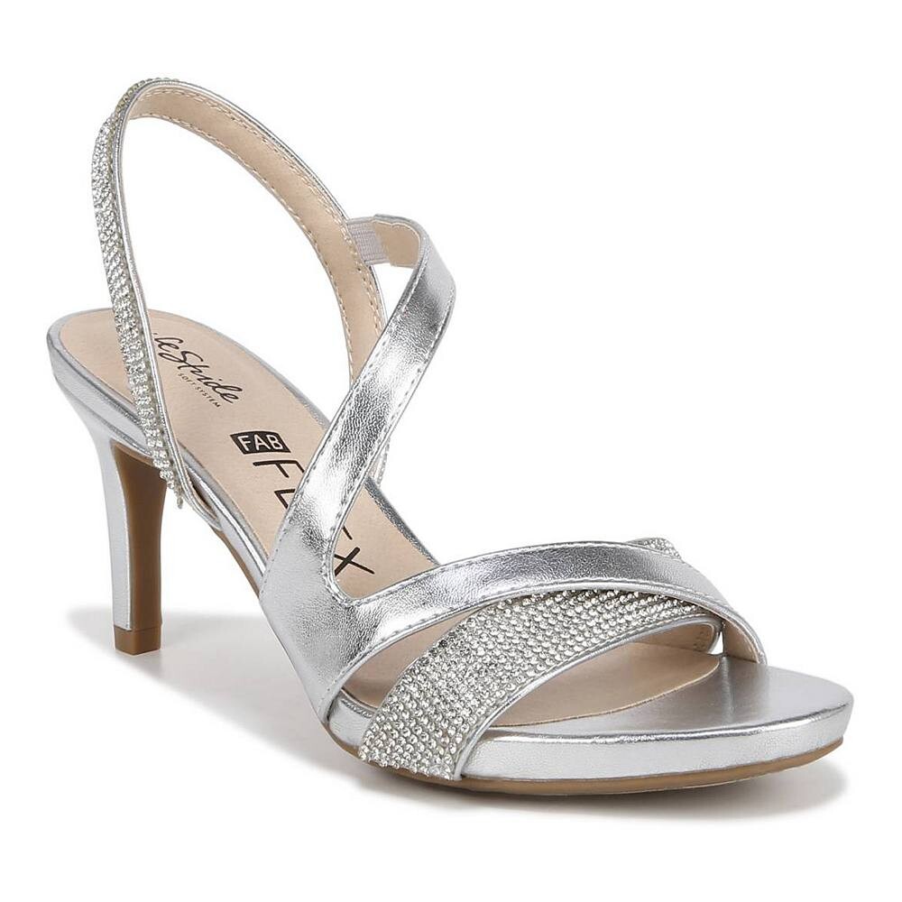 

LifeЖенские туфли-лодочки с ремешками Stride Mia Glitz LifeStride, цвет Silver