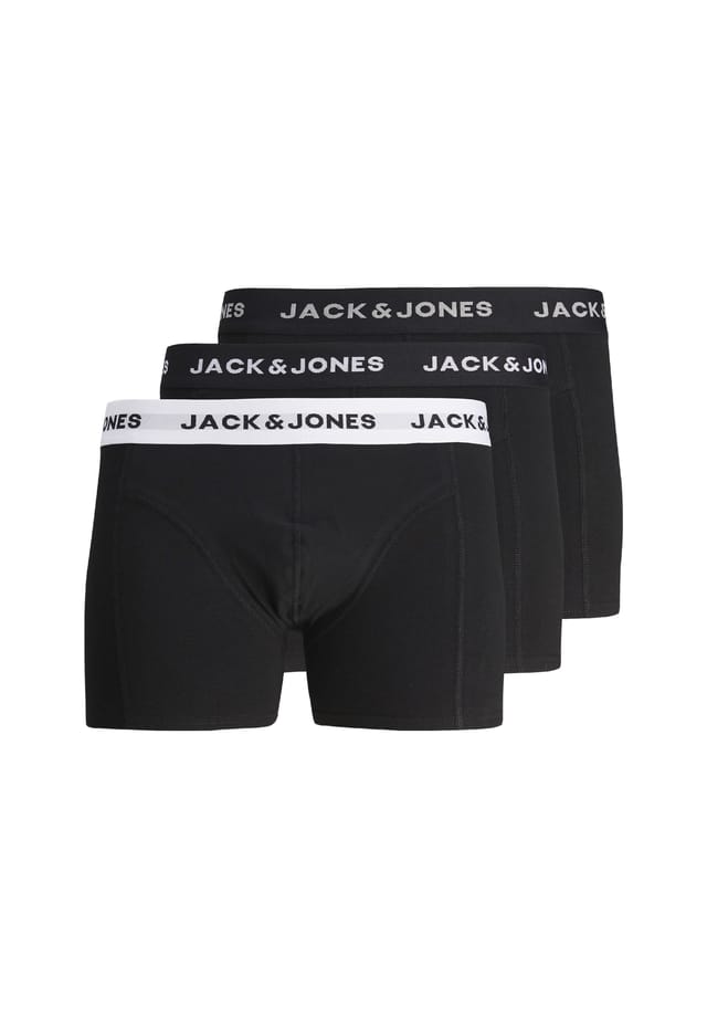 

Ретро шорты/брюки 3 шт. в упаковке однотонные Jack & Jones, черный
