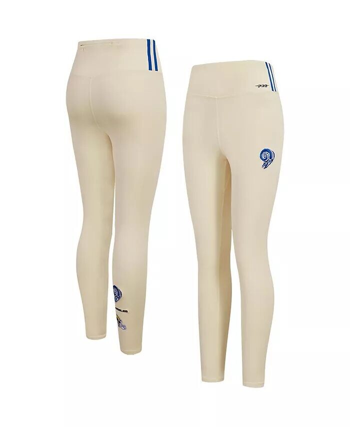 

Женские классические трикотажные леггинсы кремового цвета Los Angeles Rams Retro Pro Standard