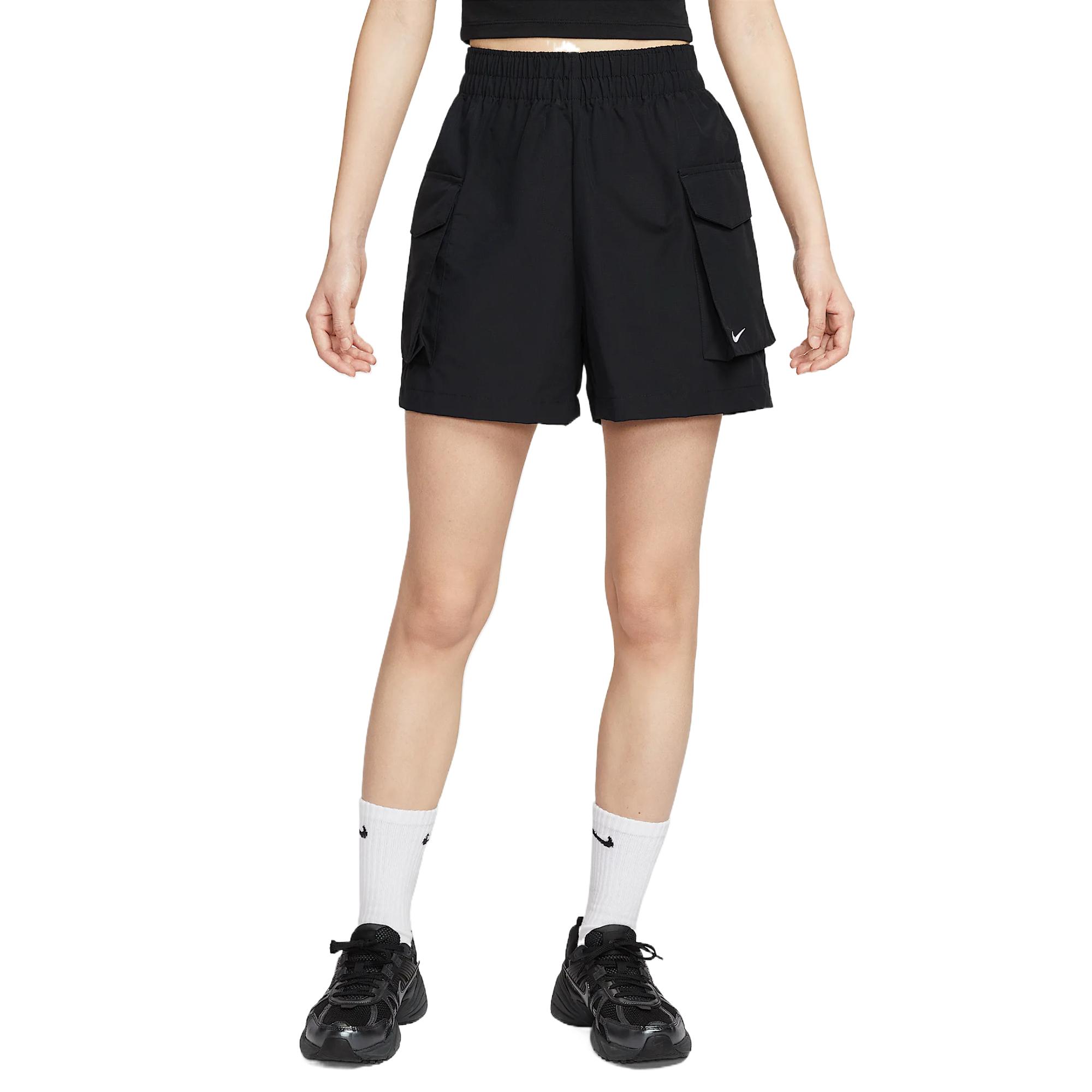 Nike Спортивная одежда Essentials серия карго шорты Women's Black White — фото 4