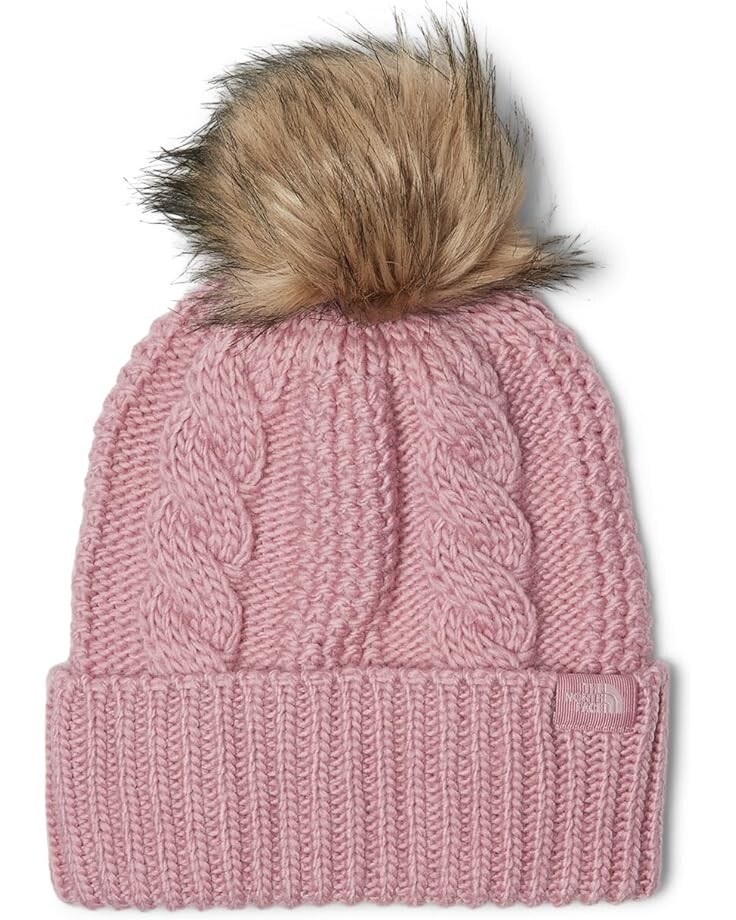 

Шапка The North Face Oh Mega Fur Pom Beanie, цвет Mauve