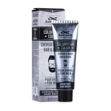 

Краска для волос и бороды Hairgum, темно-каштановый, № 3 - 60 грамм Ariland