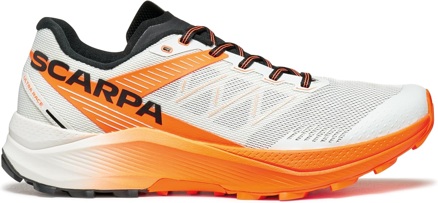 Кроссовки для трейлраннинга SCARPA Women's Spin Ultra 2 - Легкие, дышащие, Ice/Orange Fluo — фото 3