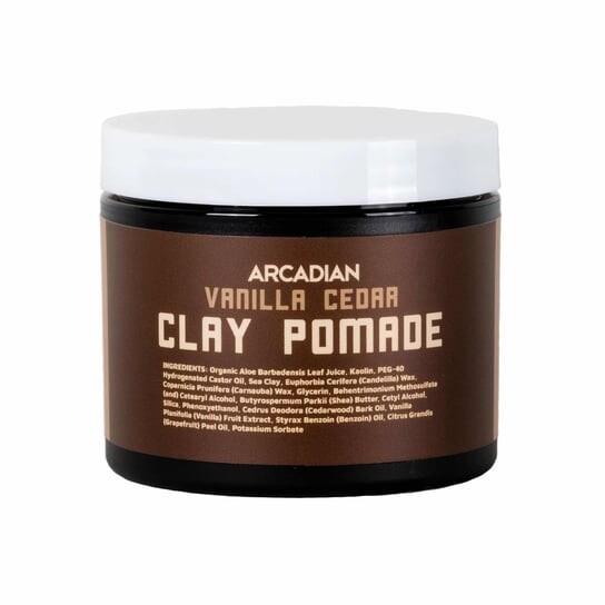 

Помада для волос, 115г Arcadian, Vanilla Cedar Clay Pomade, inna