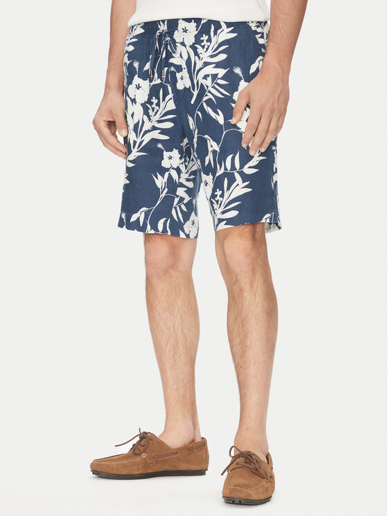 

Шорты из ткани обычного кроя Harlem MW0MW38847 Tommy Hilfiger, синий