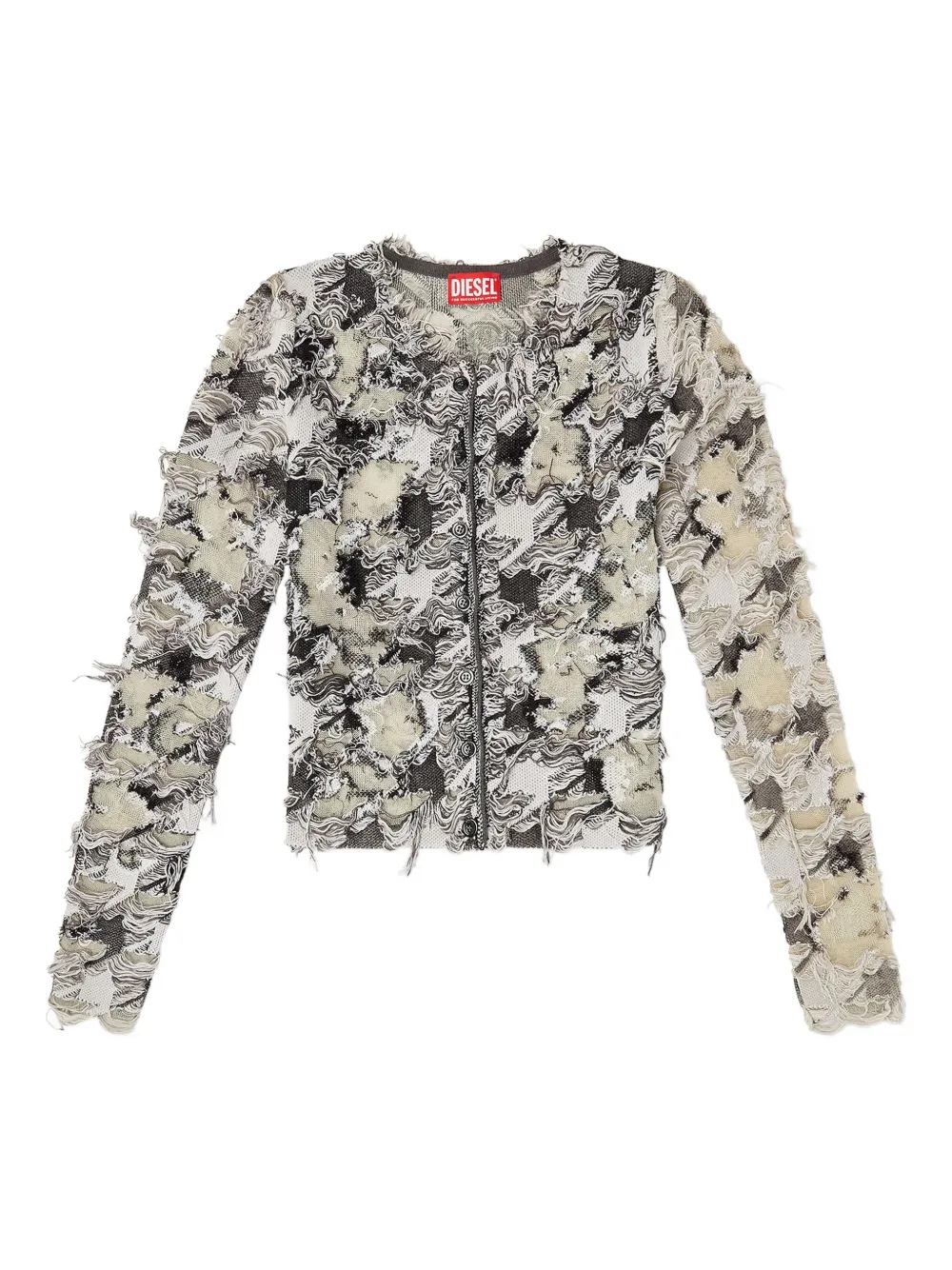 

Кардиган в ломаную клетку DIESEL, белый