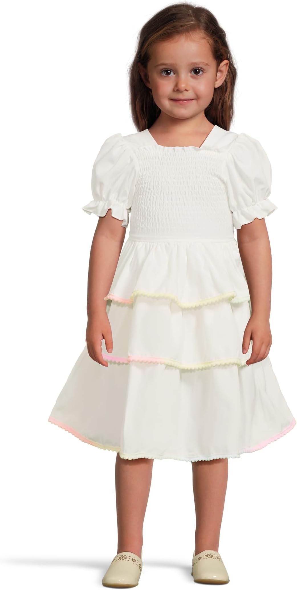 

Платье Lola and The Boys White Rainbow Tier Dress, белый