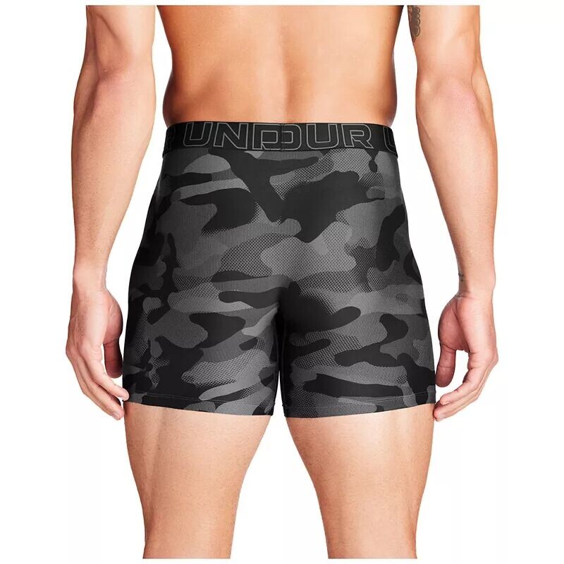 Комплект трусов-боксеров Under Armour Performance Tech, 3 предмета, черный/серый/камуфляж — фото 3