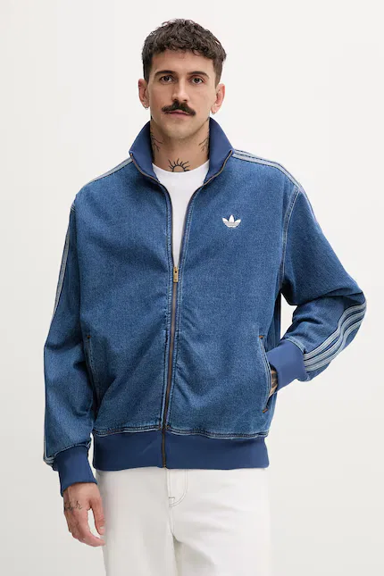 Олимпийка джинсовая Adidas Originals, синий