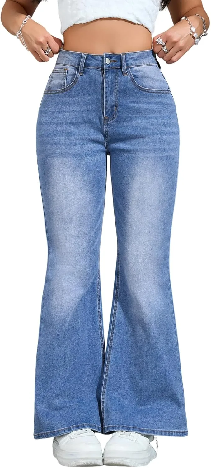 

Женские джинсы Mid-Rise Stretch, слегка расклешенные Butfmv