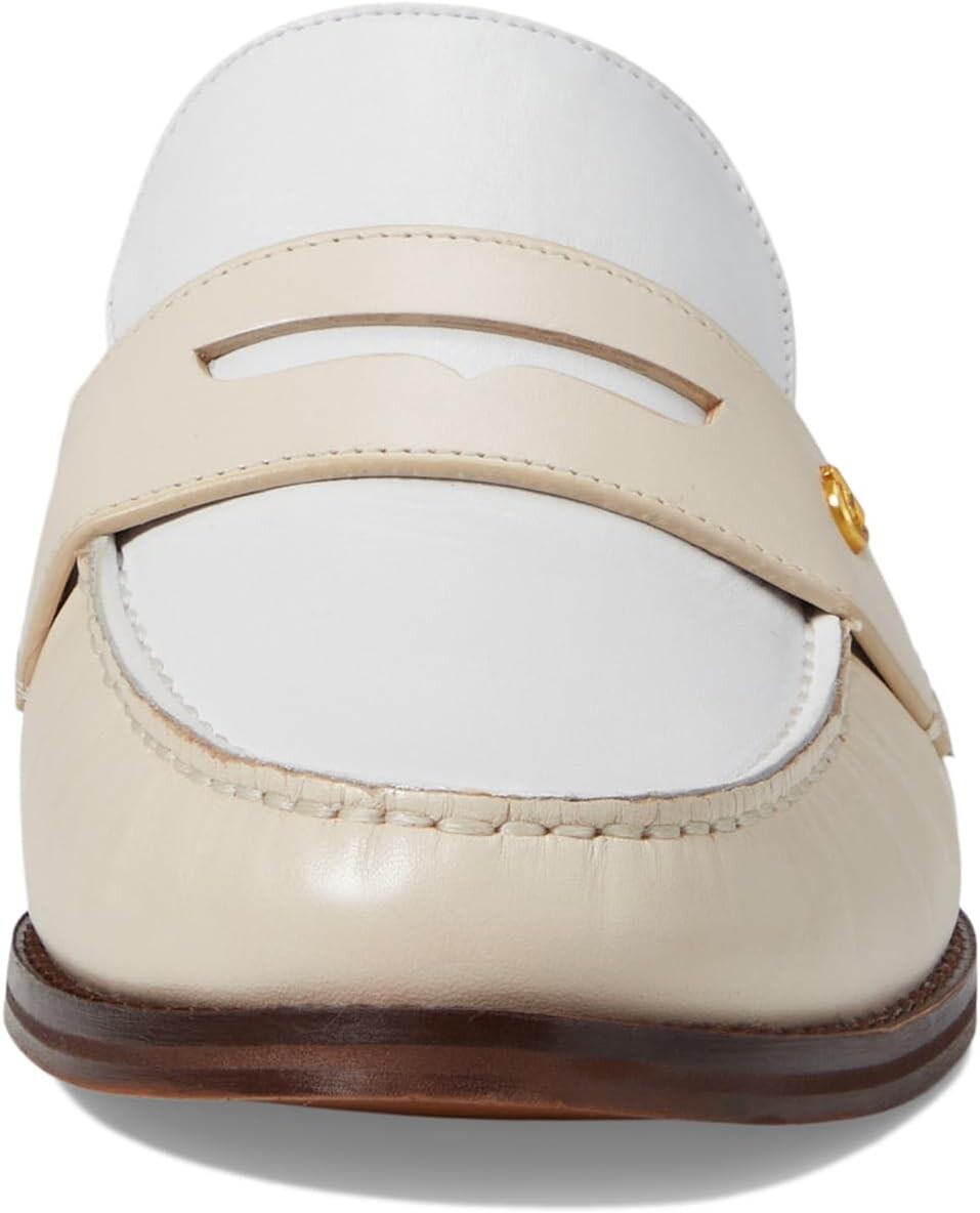 Лоферы Cole Haan Lux Pinch Penny Mule, цвет Sandollar Leather/White Leather — фото 2