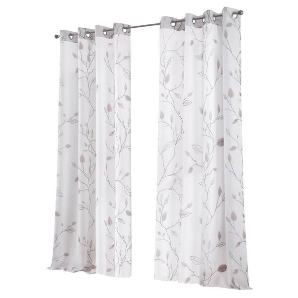 

Штора с люверсами Kutti Bonnie, 135x245x2 см цвет weiß/grau