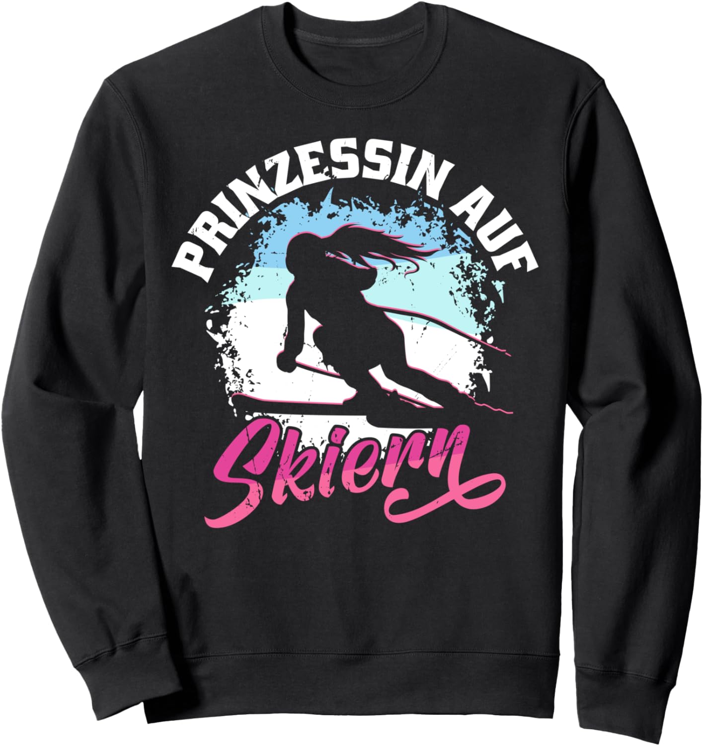 

Вечеринка для лыжников на горнолыжном отдыхе - Толстовка «Принцесса на лыжах» для отдыха после катания на лыжах Skifahren, Skibekleidung, Wintersport Fanartikel, черный